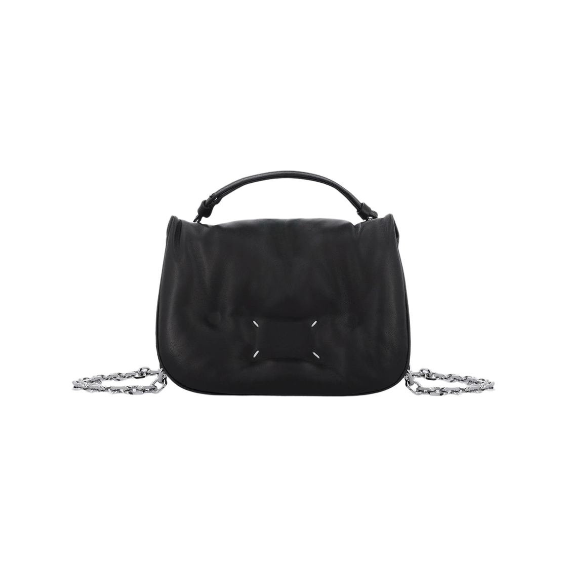 SB1WG0019P8840T8013 Maison Margiela Glam Slam Flap Small Crossbody Bag Black