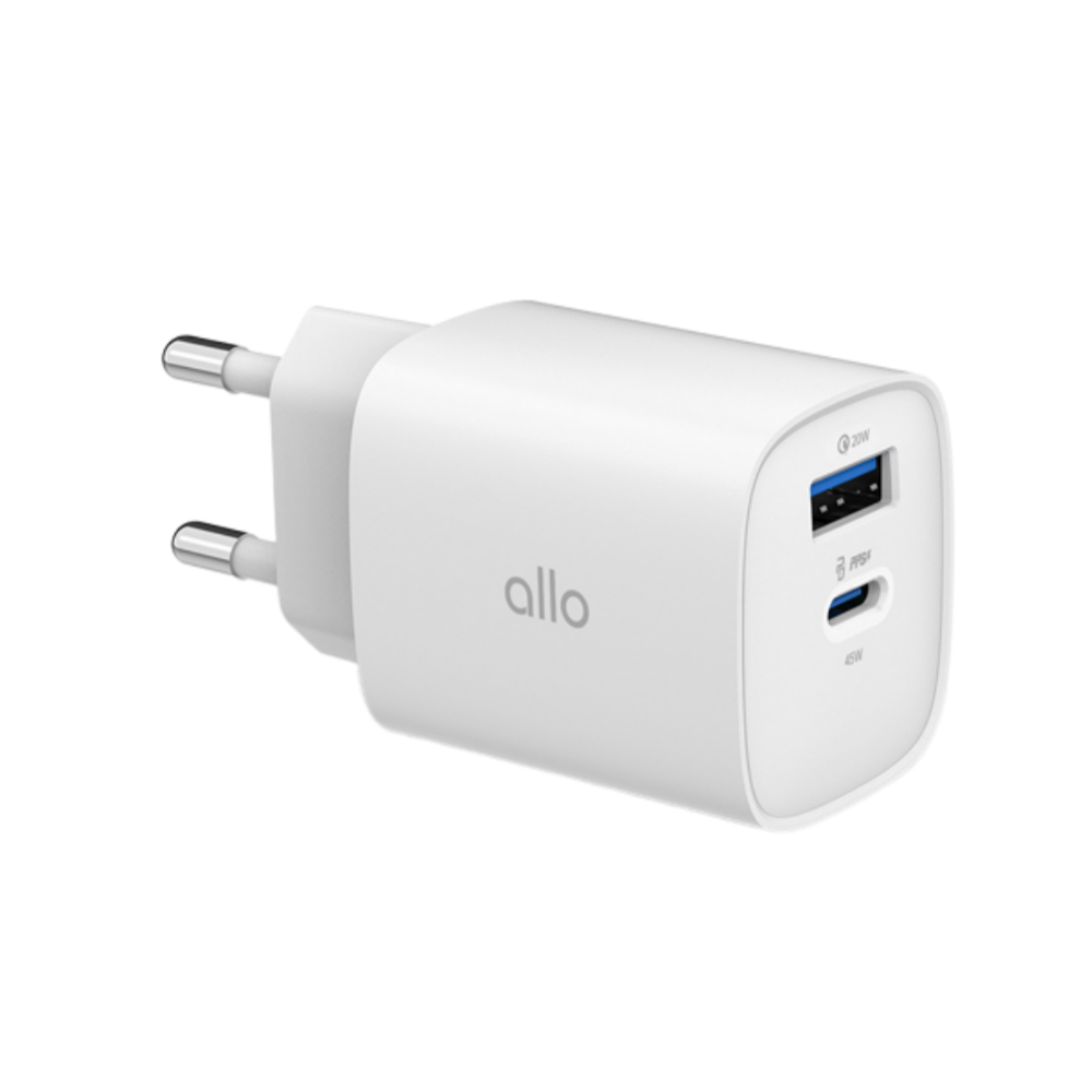 알로코리아 라이트 GaN 45W 갤럭시 아이폰 초고속 멀티 충전기 UC245GPD(Allo Korea Lite GaN 45W PPS Super Fast Multi Charger UC245GPD)