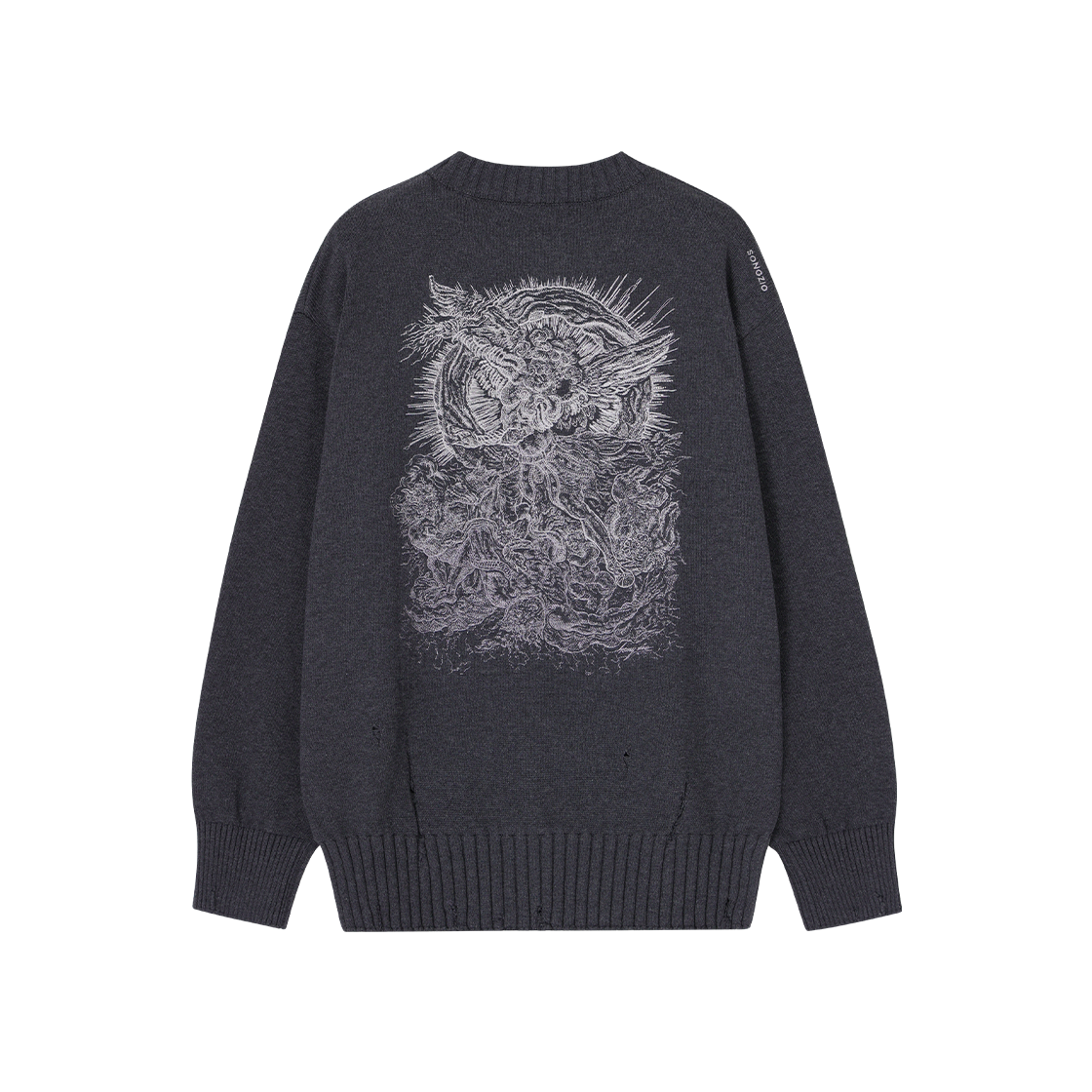 SI2KT701DG SONGZIO COLLECTION Archangel Crewneck Knit Dark Grey
