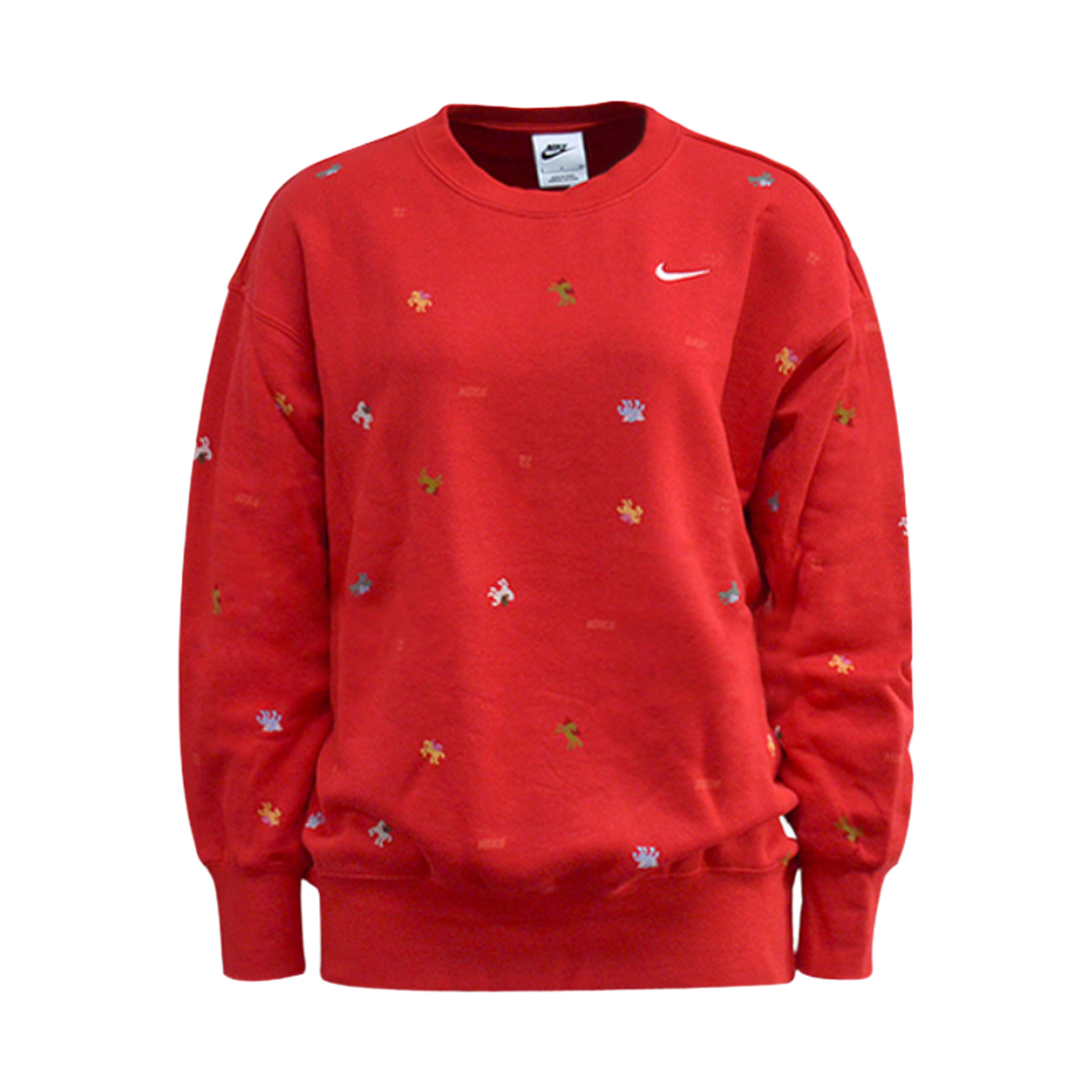IQ3825-657 (W) Nike NSW Year of the Horse Oversized Crewneck Sweatshirt University Red (IQ3825-657)