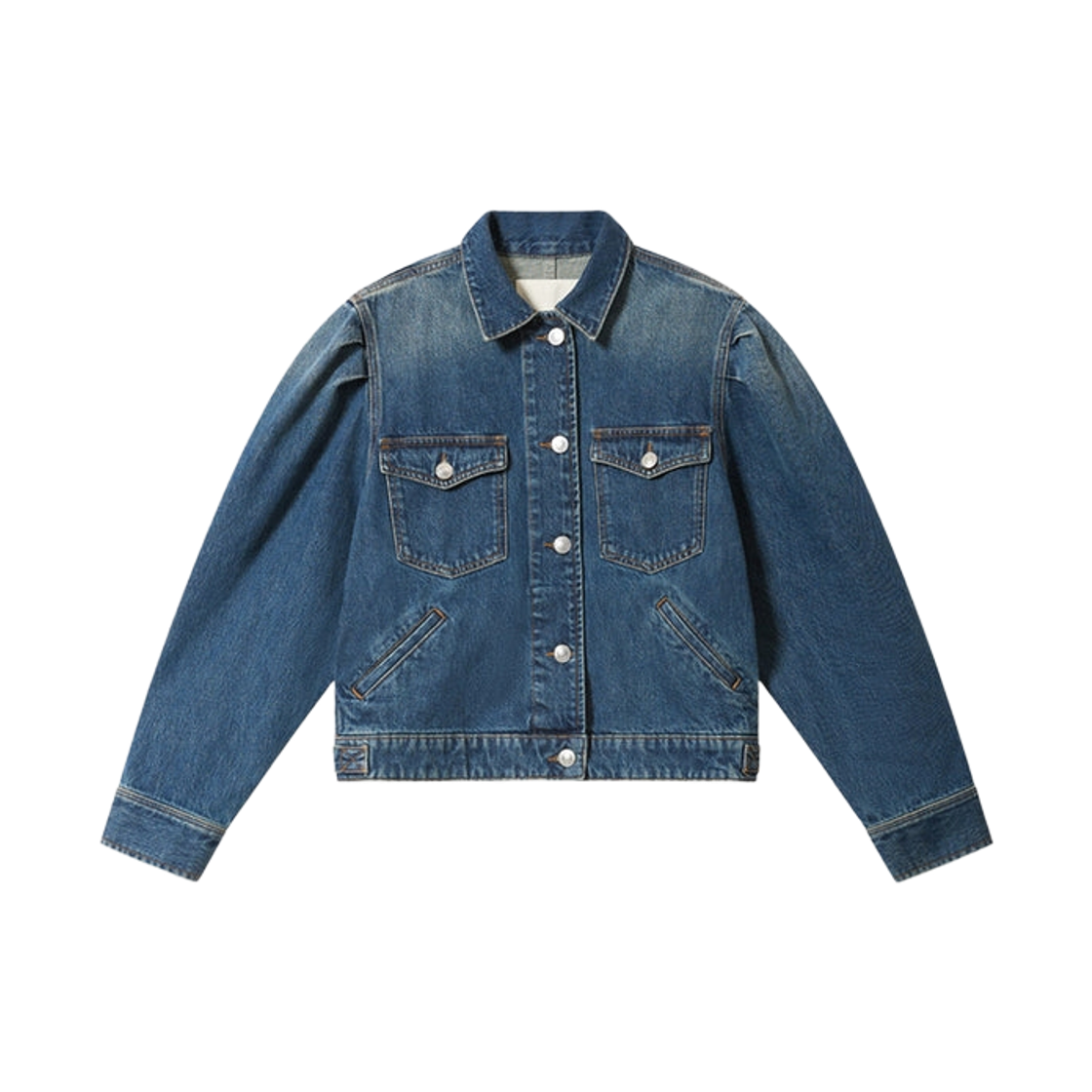 VE0562FA-B1H04I-30FB (W) Isabel Marant Nolinea Denim Workwear Jacket Blue - 25FW