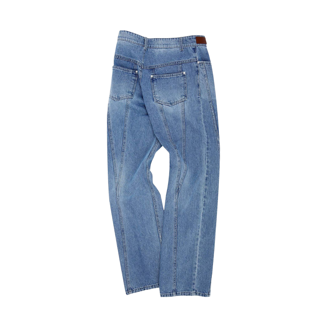 앤더슨벨 시에라 패널 와이드 레그 진 워시드 블루(Andersson Bell Sierra Panel Wide Leg Jeans Washed Blue) - 2