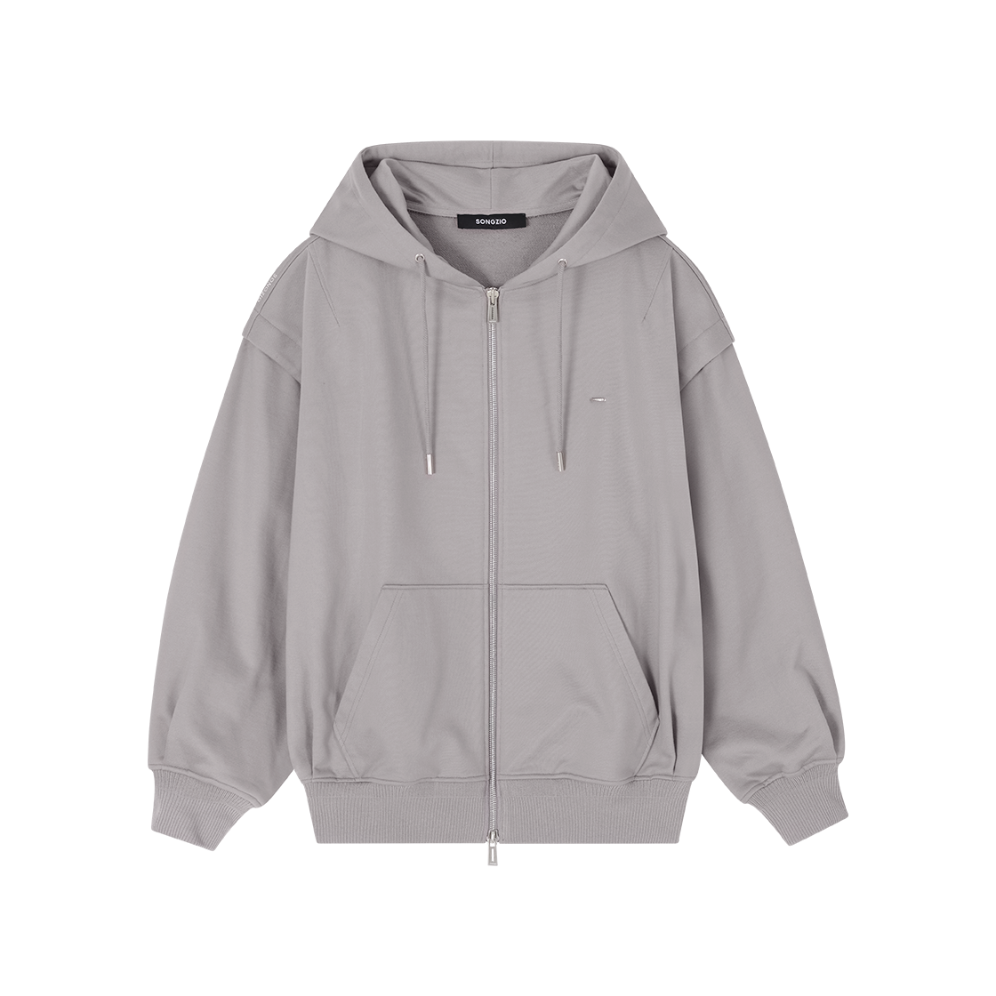 송지오 컬렉션 아크엔젤 메타 후드 집업 그레이(SONGZIO COLLECTION Archangel Meta Hood Zip Up Grey) - 2