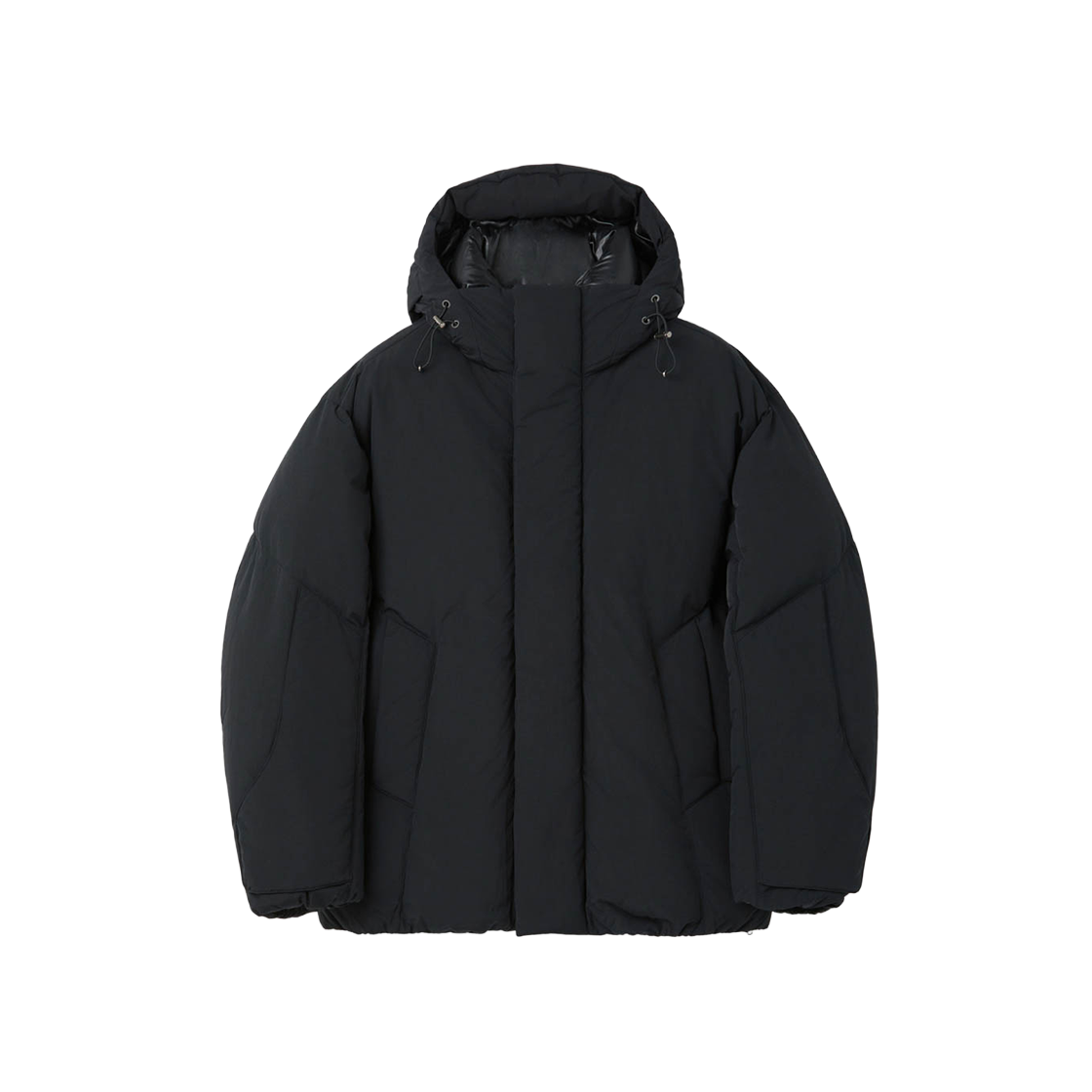 CQUAW25711BKX Customellow Hoodie Down Puffer Jacket Black