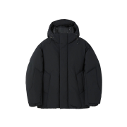 Customellow Hoodie Down Puffer Jacket Black