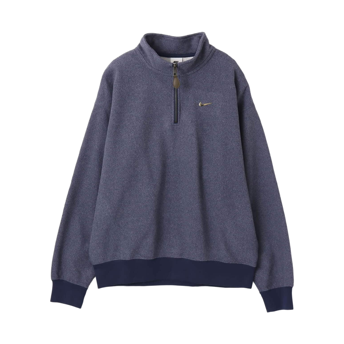 IQ3975-410 Nike Solo Swoosh Fleece Quarter Zip Top Midnight Navy (IQ3975-410)