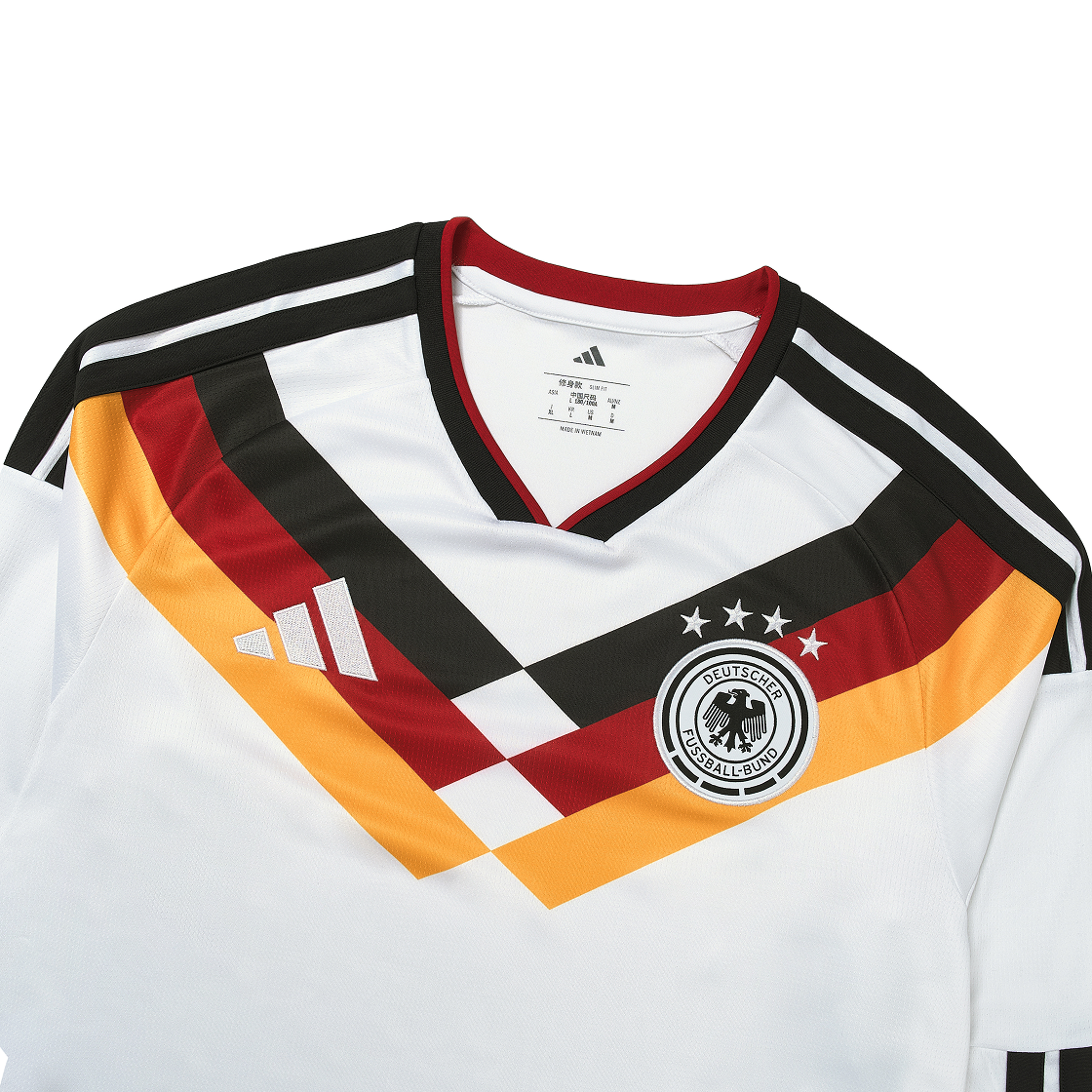 아디다스 독일 2026 롱슬리브 홈 저지 - KR 사이즈 (논 마킹 버전)(Adidas Germany 2026 Home Long Sleeve Jersey White - KR Sizing (Non Marking Ver.)) - 3