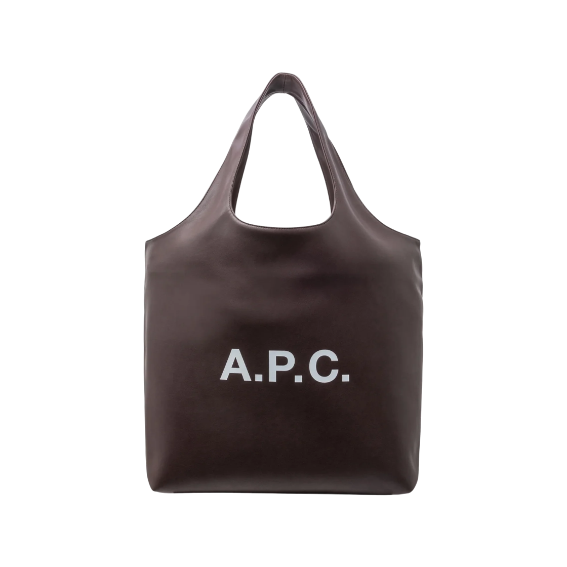 PUAAT-M61565-CAE A.P.C. Ninon Tote Bag Marron Fonce