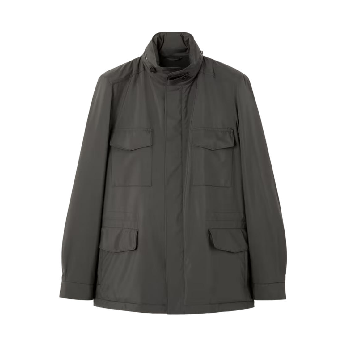 FAP9743-M644 Loro Piana Windmate Storm System Traveller Field Jacket Onyx