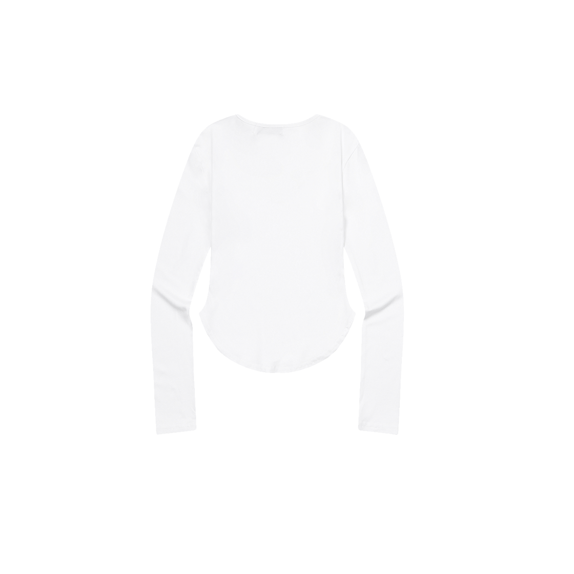무센트 뮤즈컷 유넥 굴림 긴팔 티 (4컬러) 화이트(MUCENT Musecut U-Neck Long Sleeve T (4Color) White) - 2
