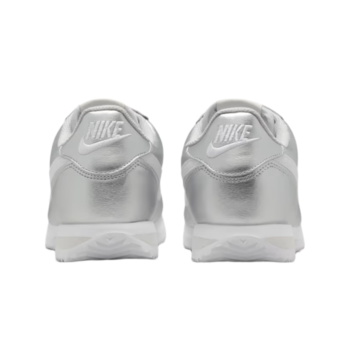 (W) 나이키 코르테즈 메탈릭 실버 그레이 포그((W) Nike Cortez Metallic Silver Grey Fog) - 3