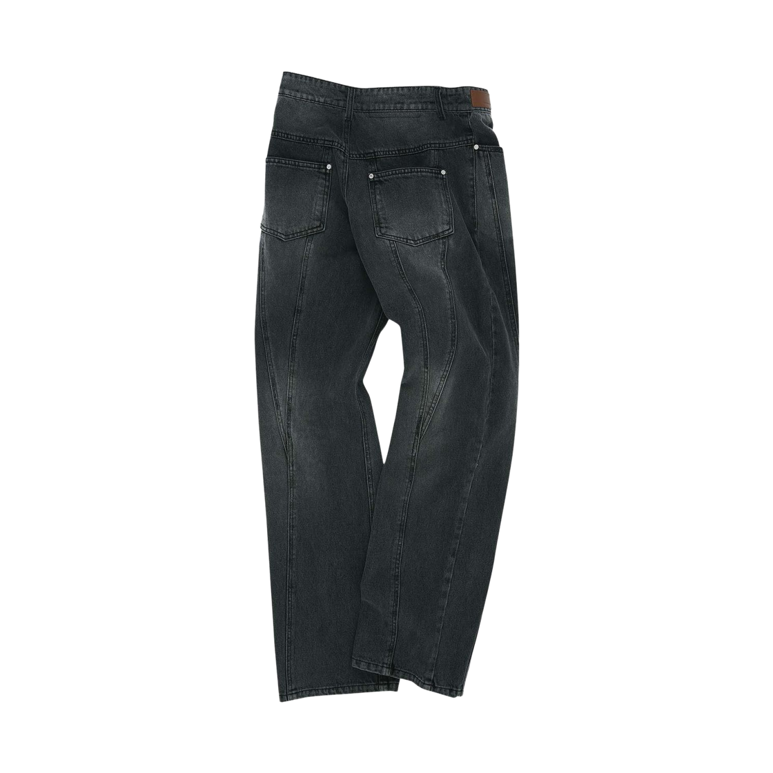 앤더슨벨 시에라 패널 와이드 레그 진 워시드 블랙(Andersson Bell Sierra Panel Wide Leg Jeans Washed Black) - 2