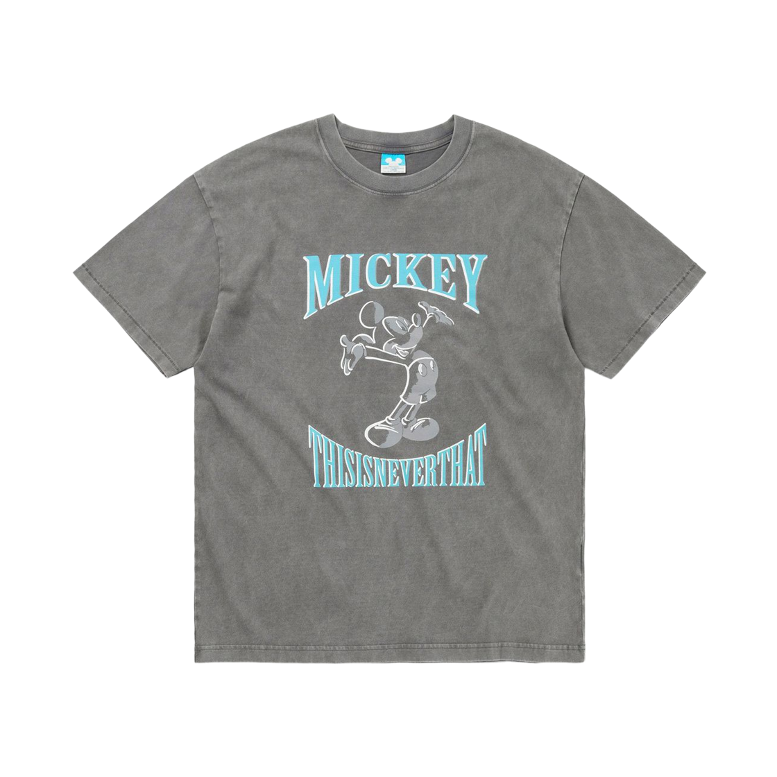 디스이즈네버댓 x 디즈니 미키 오픈 암스 티셔츠 차콜(Thisisneverthat x Disney Mickey Open Arms T-Shirt Charcoal) - 1