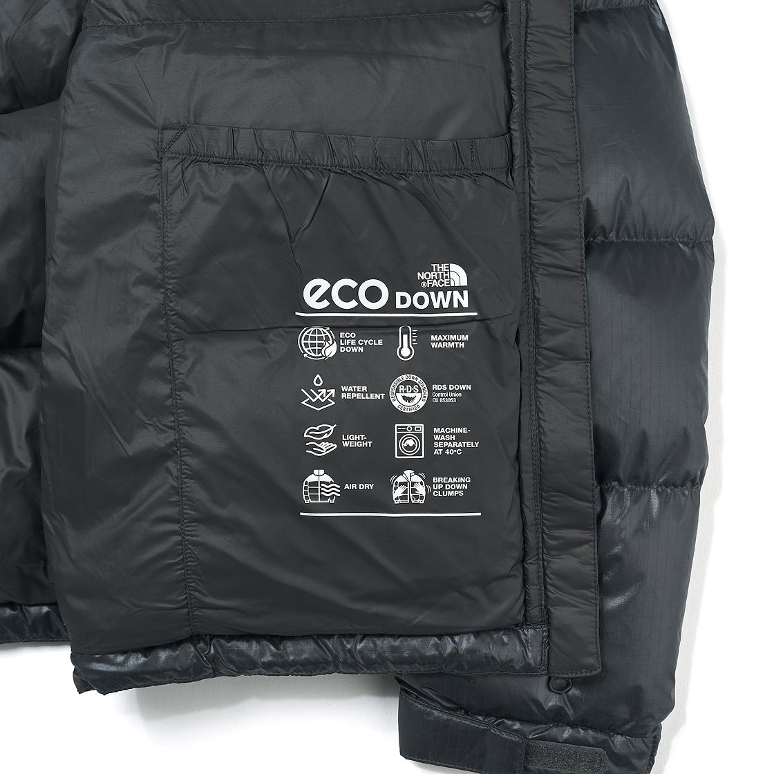 노스페이스 화이트 라벨 노벨티 눕시 다운 자켓 RDS 다크 그레이(The North Face White Label Novelty Nuptse Down Jacket RDS Dark Gray) - 7