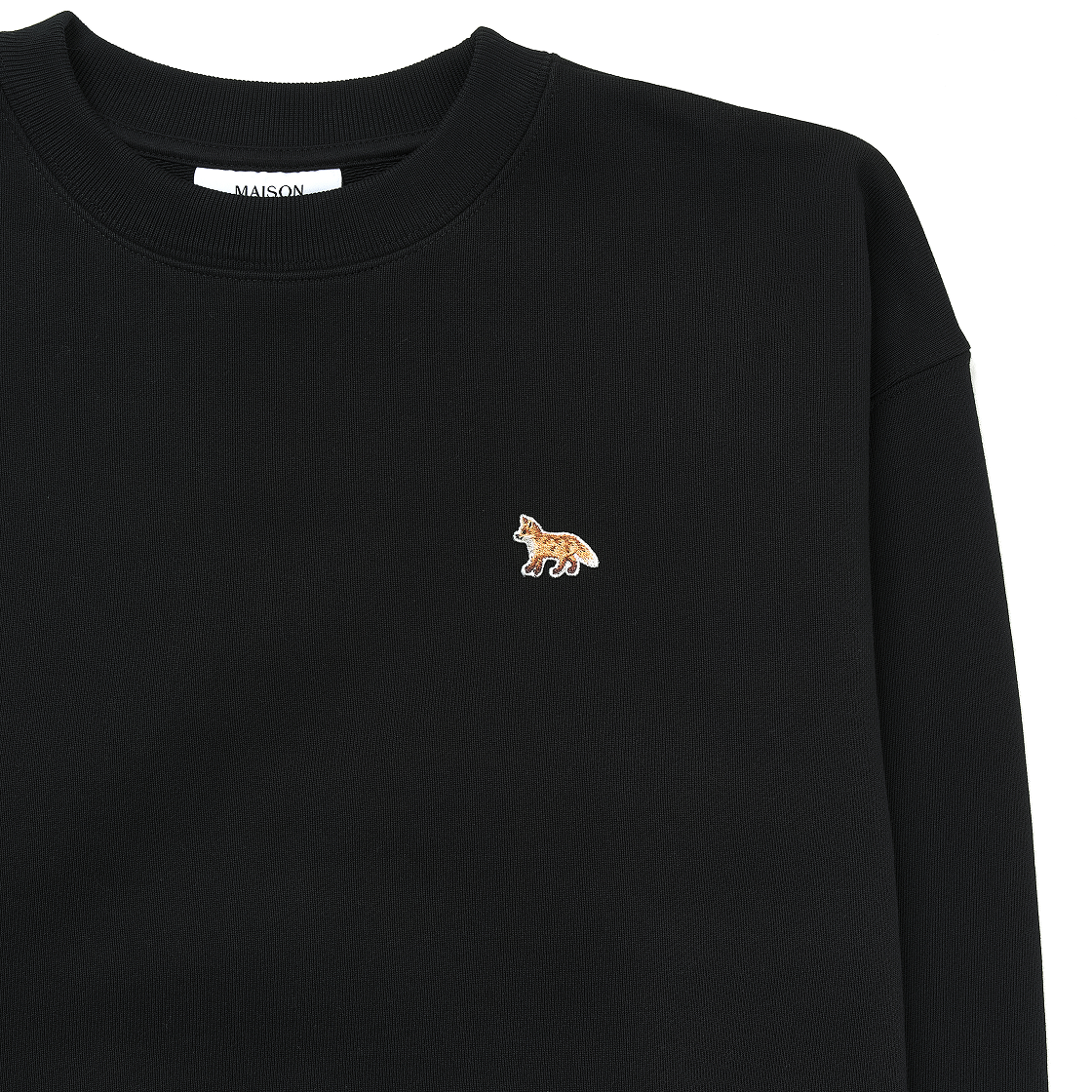 (W) 메종 키츠네 베이비 폭스 컴포트 스웨트셔츠 블랙((W) Maison Kitsune Baby Fox Comfort Sweatshirt Black) - 3