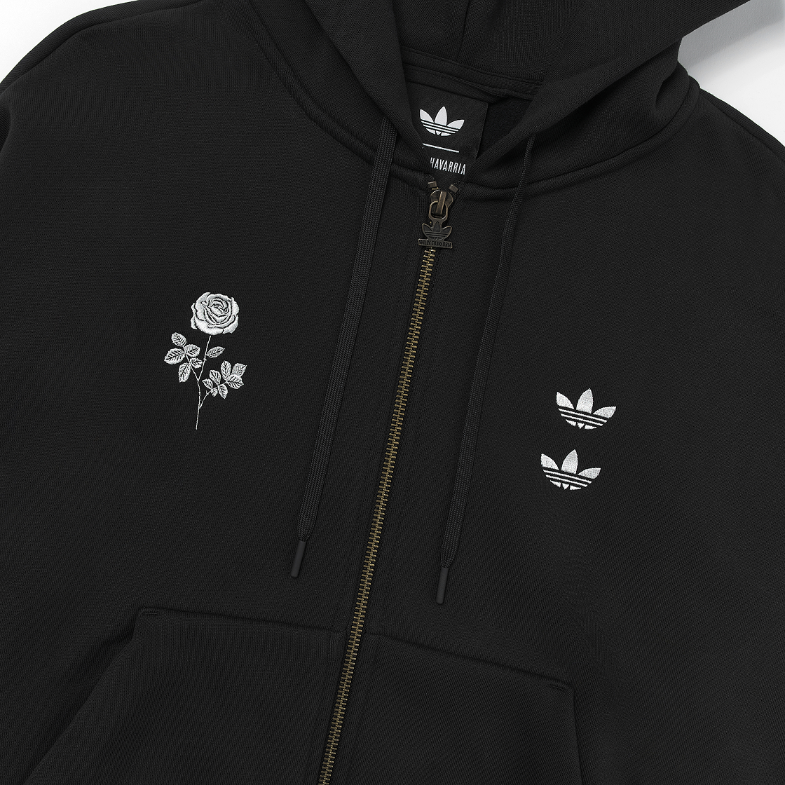 아디다스 x 윌리 차바리아 차바리아 헤비웨이트 지퍼 후드 블랙 - US 사이즈(Adidas x Willy Chavarria Chavarria Heavyweight Zip Hoodie Black - US Sizing) - 4