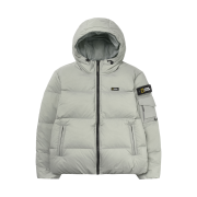 National Geographic Golden Mole Short Length Goose Hood Down Jumper Agate Grey