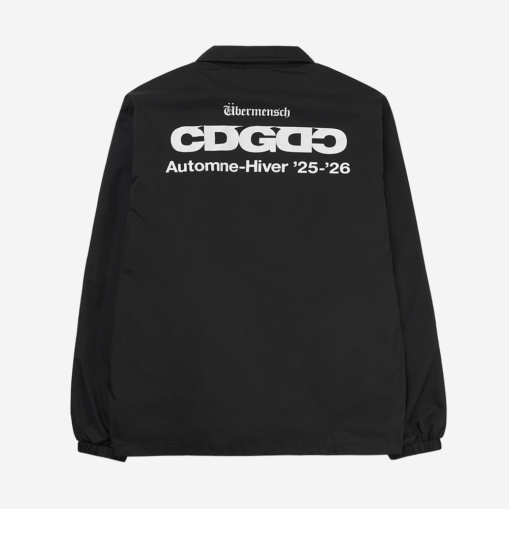 CDG x 지드래곤 위버멘쉬 CDGDC 클래식 코치 자켓 나일론 블랙 | CDG