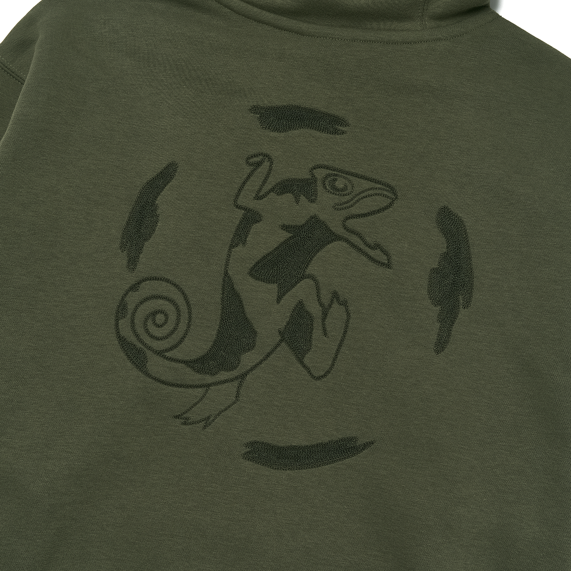 나이키 SB 플리스 풀오버 후드 미디엄 올리브 화이트 - 아시아(Nike SB Fleece Pullover Hoodie Medium Olive White - Asia) - 6