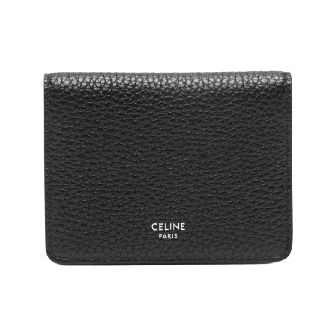 L100J2X98-38SI Celine Leather Card Holder Black
