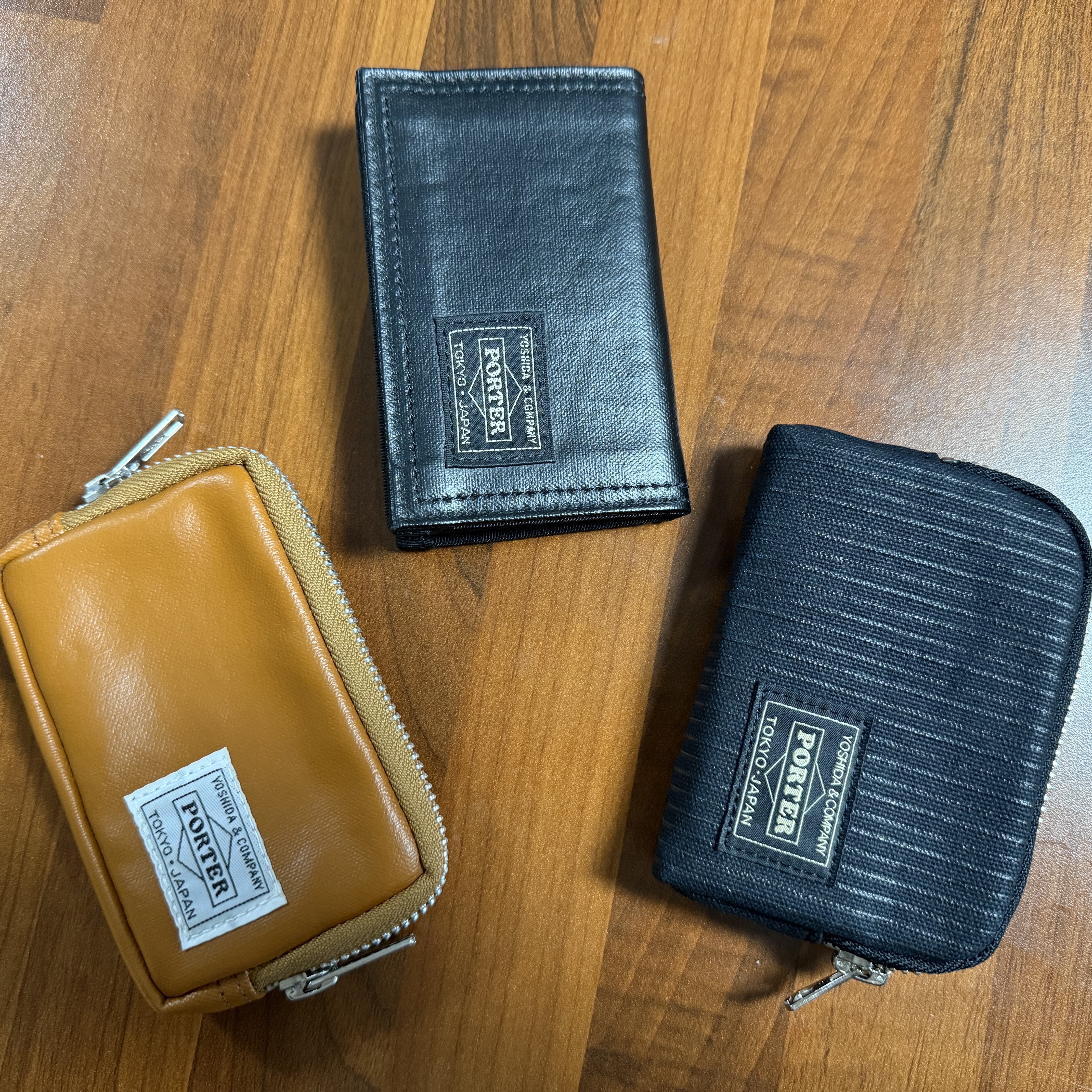 Porter Freestyle Multi Coin Case Camel, Porter Free Style Card Case Black 착용 스타일 - 3