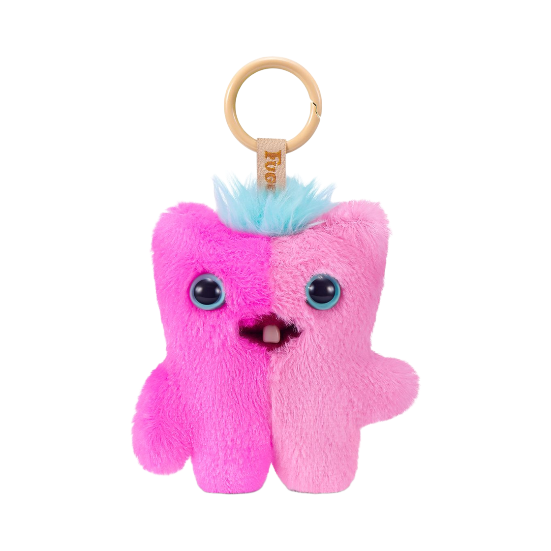 - Fuggler Baby Wide Eyed Screech Keyring Purple Pink