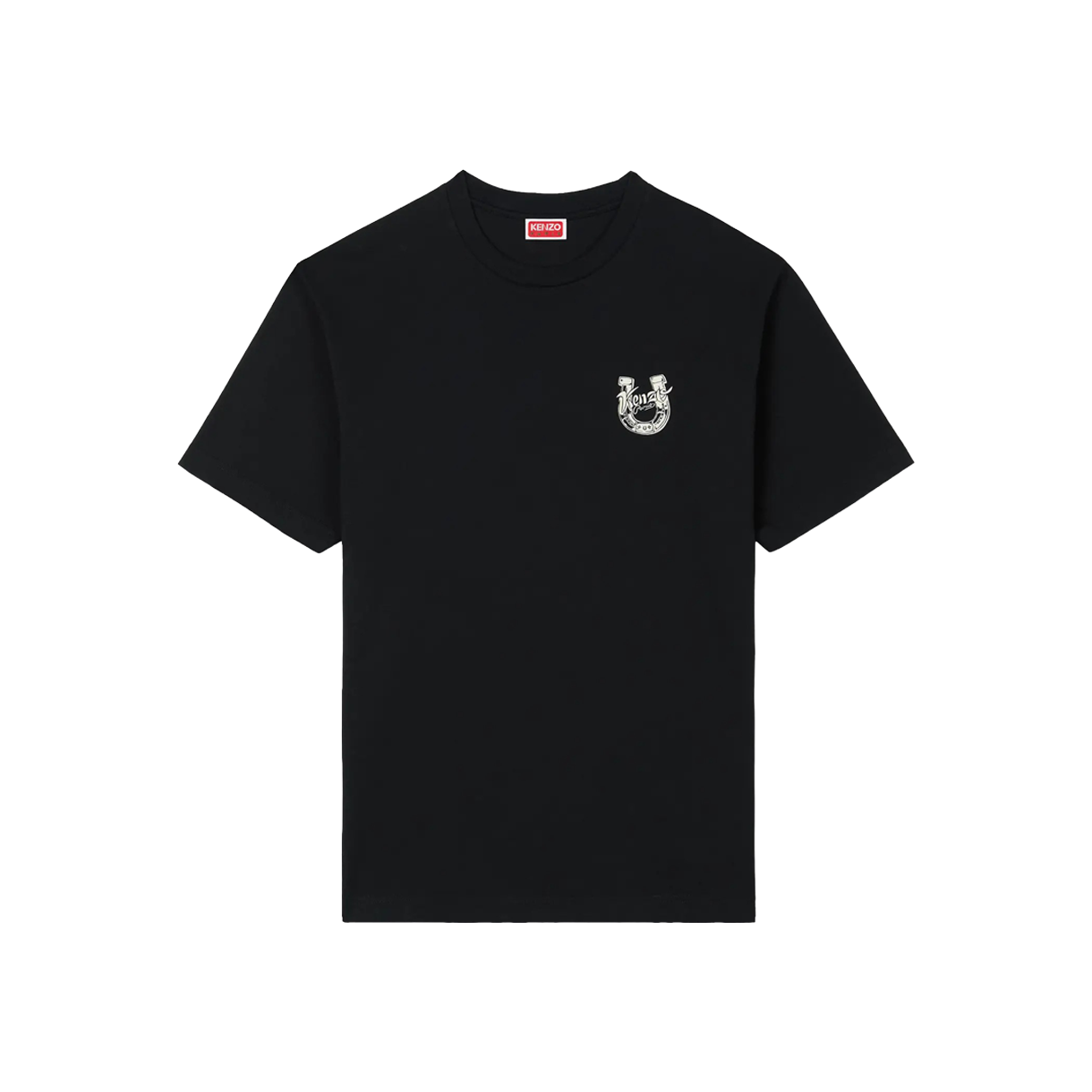 겐조 고츠 겐조 럭키 홀시스 클래식 티셔츠 블랙 - 26SS(Kenzo Gots Kenzo Lucky Horses Classic T-Shirt Black - 26SS)