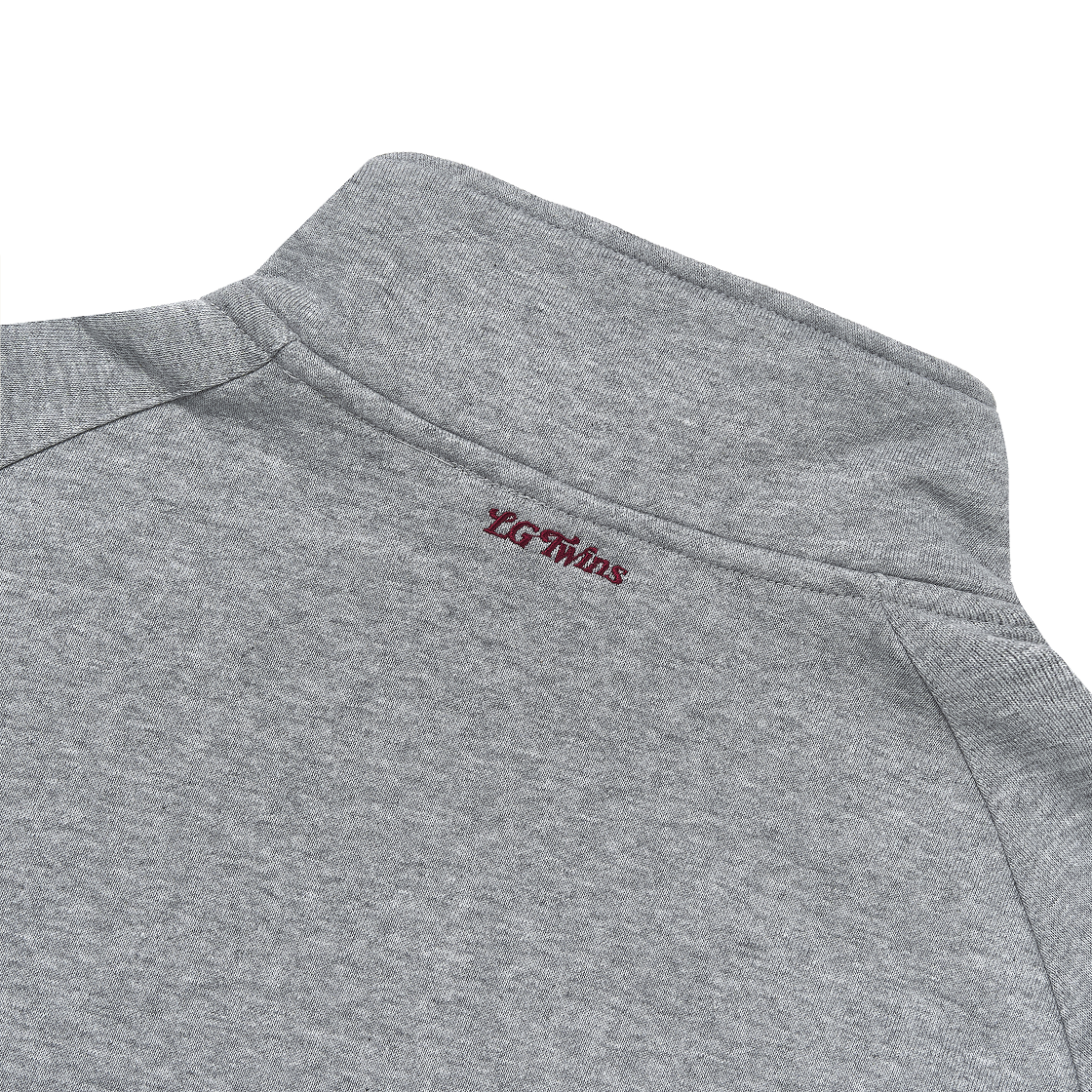 LG 트윈스 x 1993스튜디오 로고 트랙 하프 집업 스웨트셔츠 그레이(LG Twins x 1993STUDIO Logo Track Half Zip Up Sweatshirt Gray) - 5