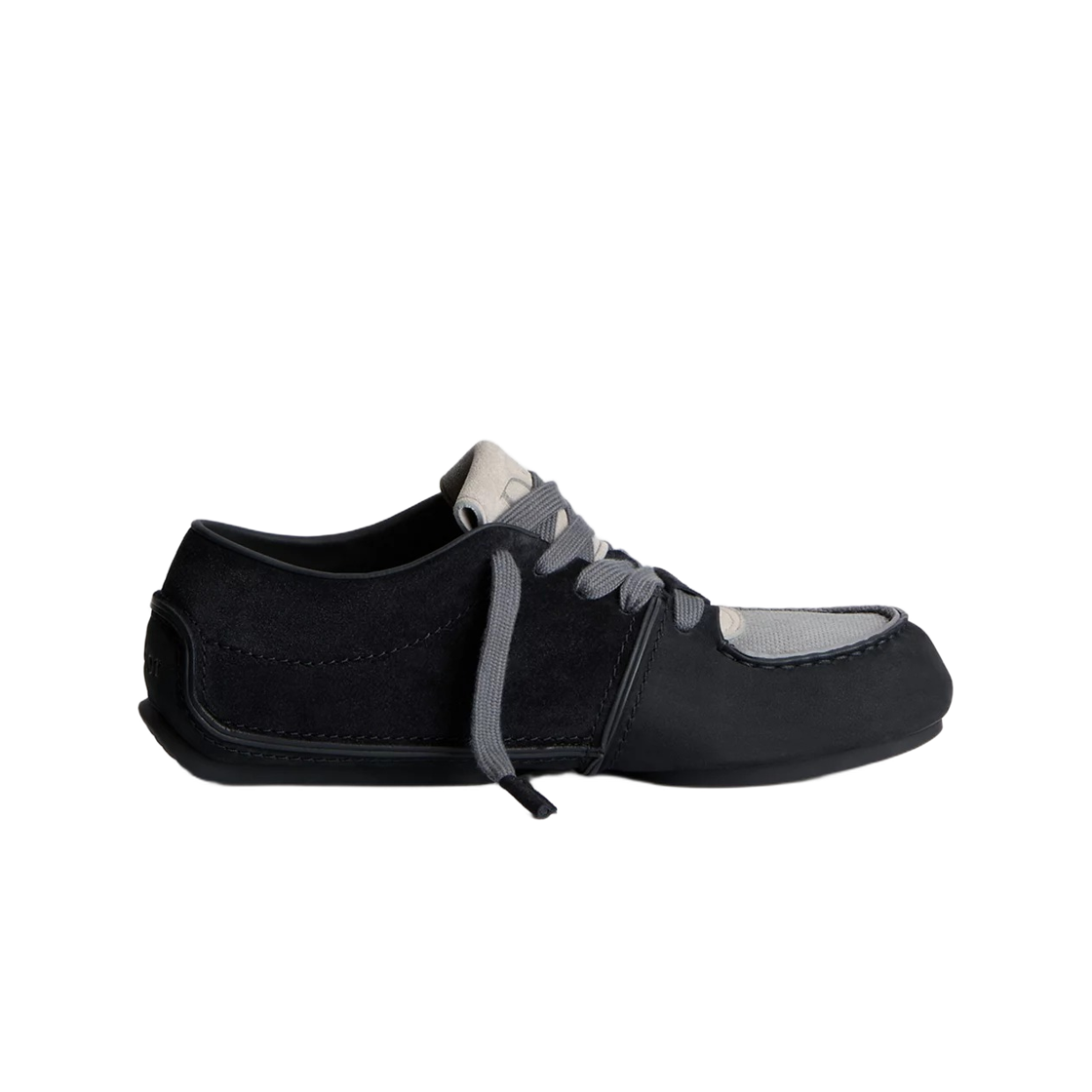 3DE457ACO-H968 Dior Roadie Derby Shoes Nubuck And Suede Black Anthracite Gray