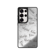 Castify x Matin Kim Galaxy Tape Magnetic Mirror Case Silver Mirror Black Bumper