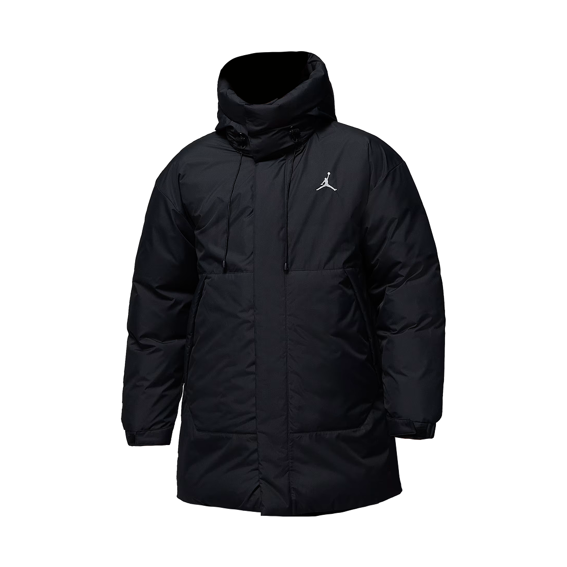 HV0539-010 Jordan Flight Down Parka Black White (HV0539-010)