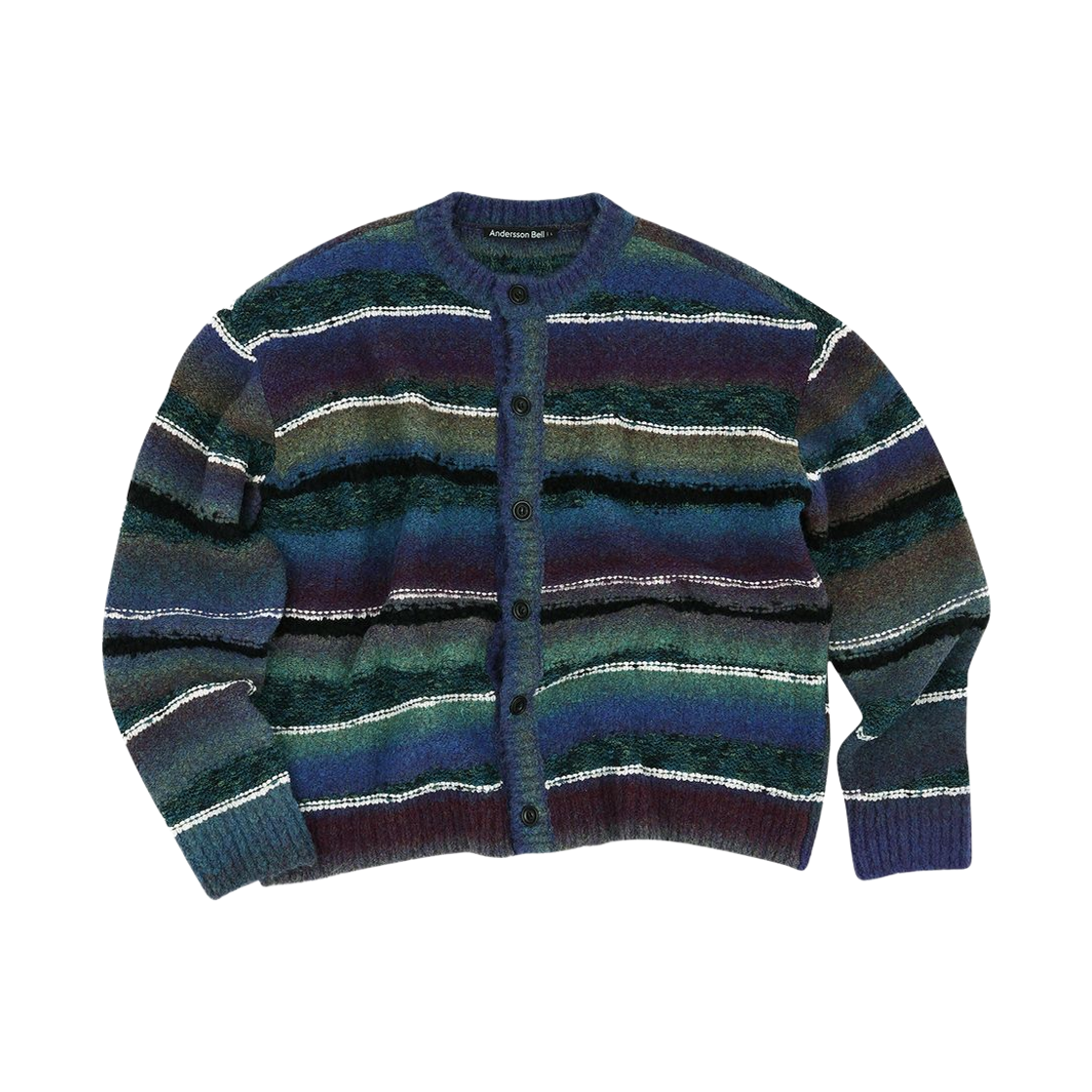 앤더슨벨 토레스트 인타르시아 가디건 멀티