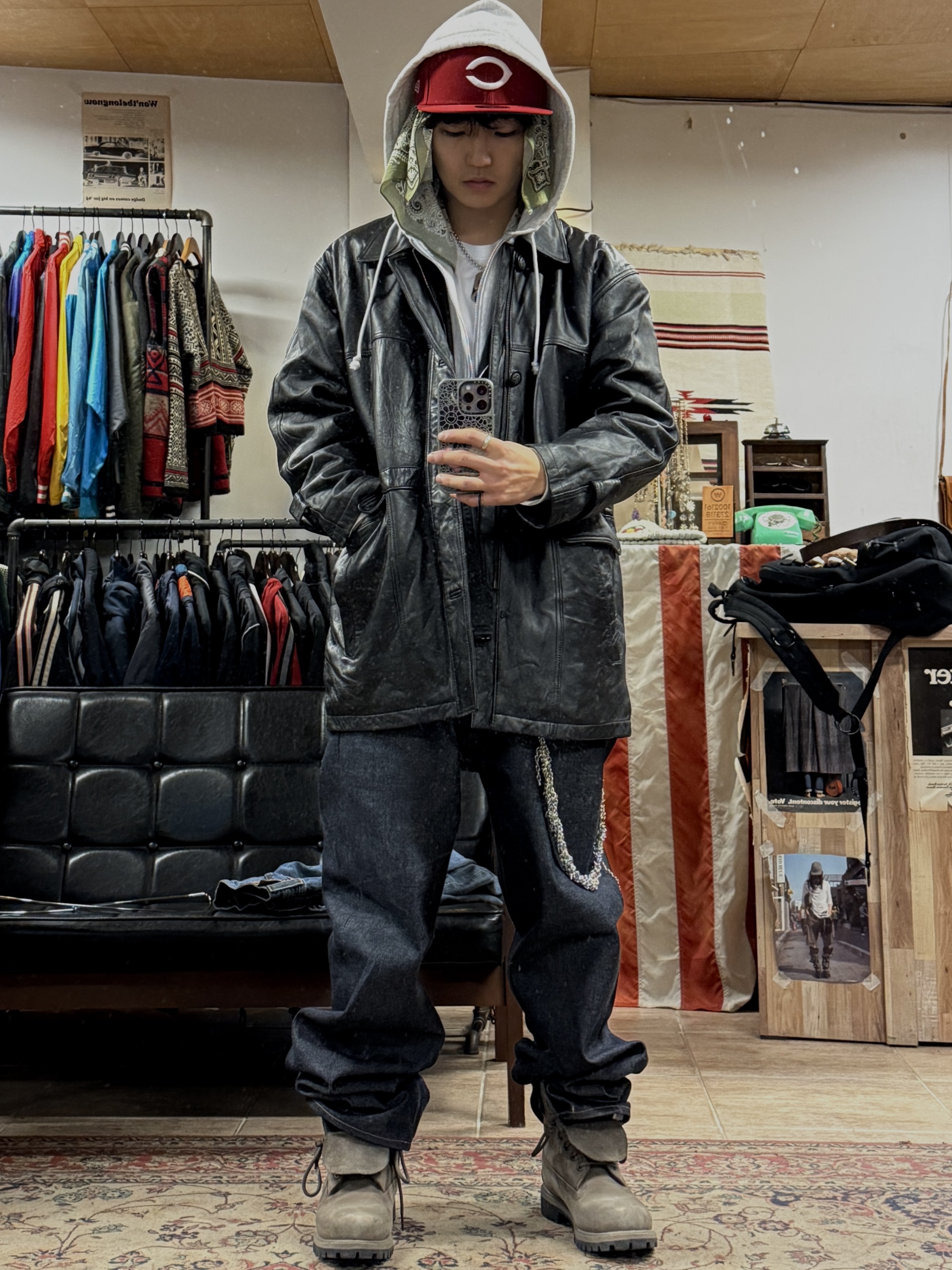 Supreme Baggy Selvedge Jean Rigid Indigo - 25FW, Timberland Premium 6 inch Waterproof Boot Dark Brown - Wide 착용 스타일
