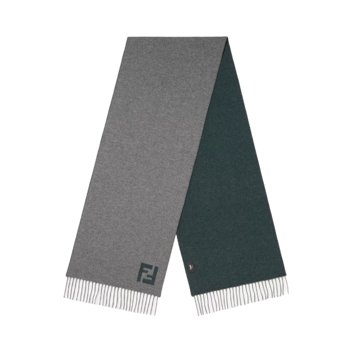 FXS734AYBFF1TTE Fendi Wool Cashmere Muffler Grey