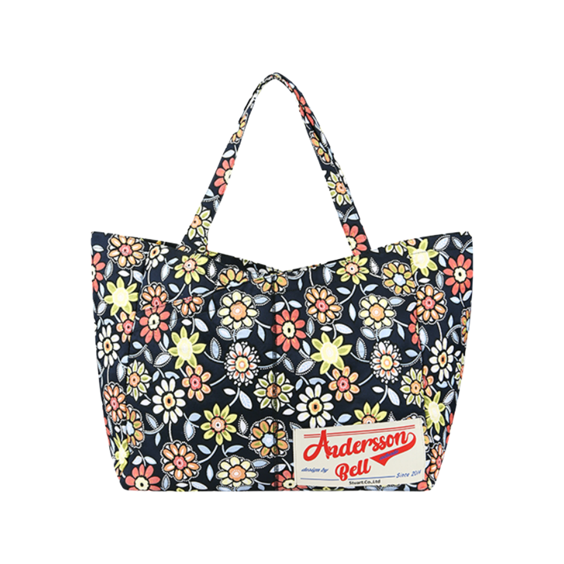 앤더슨벨 플라워 자카드 숄더백 네이비(Andersson Bell Flower Jacquard Shoulder Bag Navy)