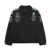 Mercedes AMG Petronas x Adidas Formula One 2025 Team Jacket Black White - US Sizing