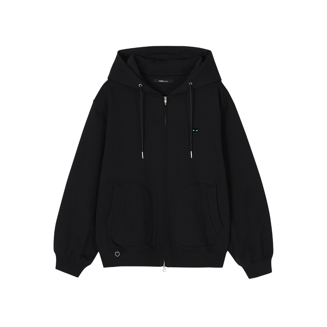 SI2TS806BK SONGZIO ZZERO Blue Eye Hood Zip Up Black