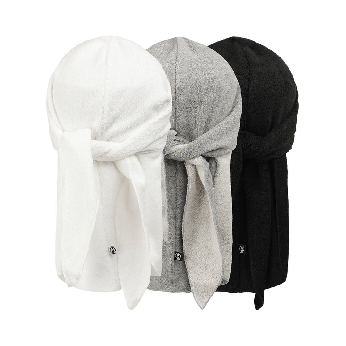 포즈넘버에잇 타올듀렉 3PACK(Pose Number Eight Towel Durags 3Pack)