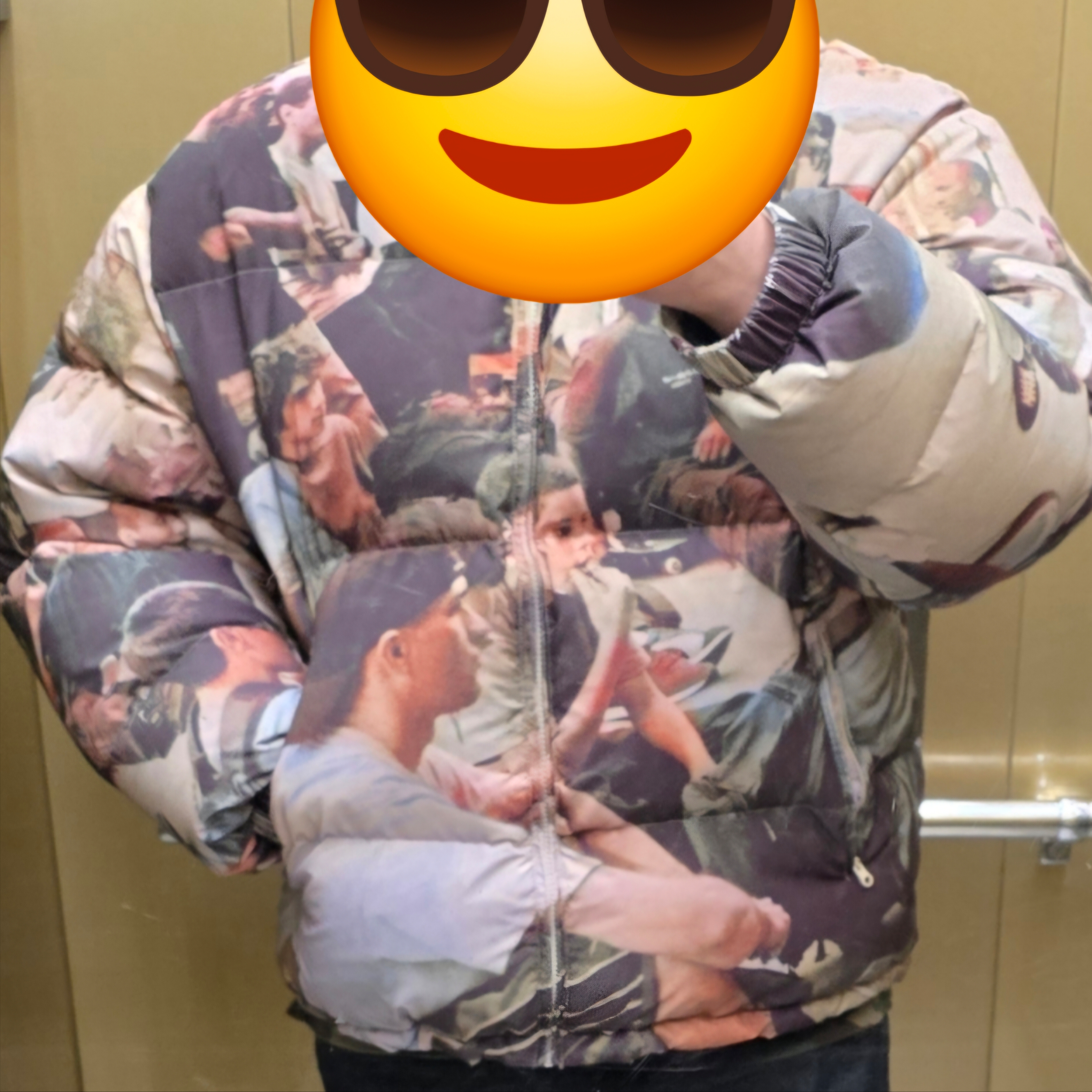Supreme Lafayette Reflective Down Jacket Multicolor - 21FW 착용 스타일