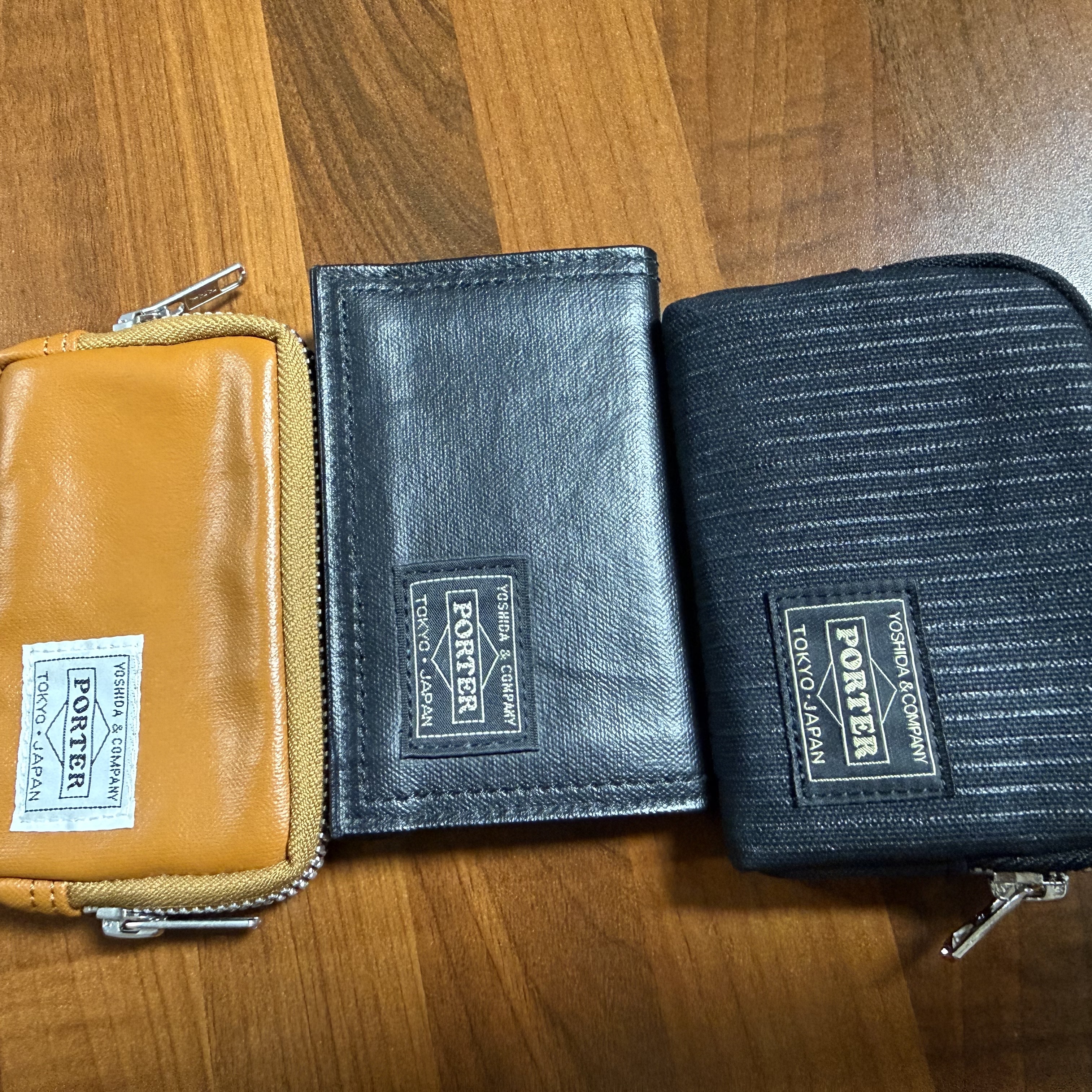 Porter Freestyle Multi Coin Case Camel, Porter Free Style Card Case Black 착용 스타일 - 2