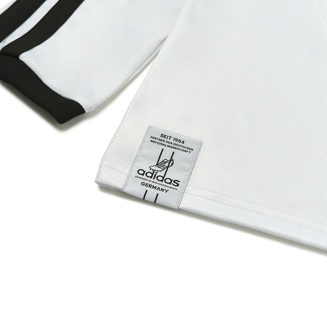 아디다스 독일 2026 롱슬리브 홈 저지 - US 사이즈 (논 마킹 버전)(Adidas Germany 2026 Home Long Sleeve Jersey White - US Sizing (Non Marking Ver.)) - 4