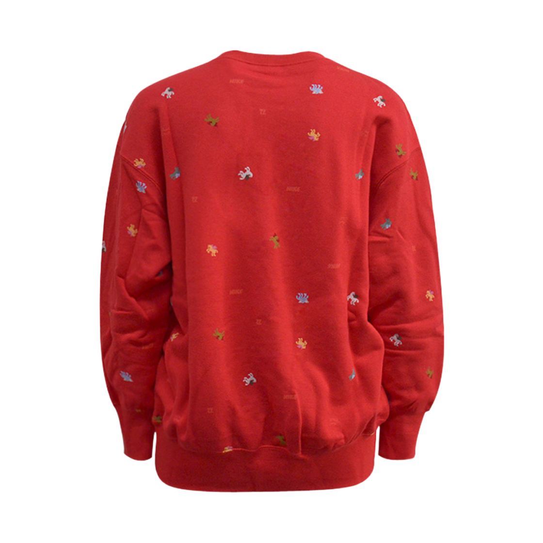 (W) 나이키 NSW 이어 오브 더 호스 오버사이즈 크루넥 스웨트셔츠 유니버시티 레드 (IQ3825-657)((W) Nike NSW Year of the Horse Oversized Crewneck Sweatshirt University Red (IQ3825-657)) - 2