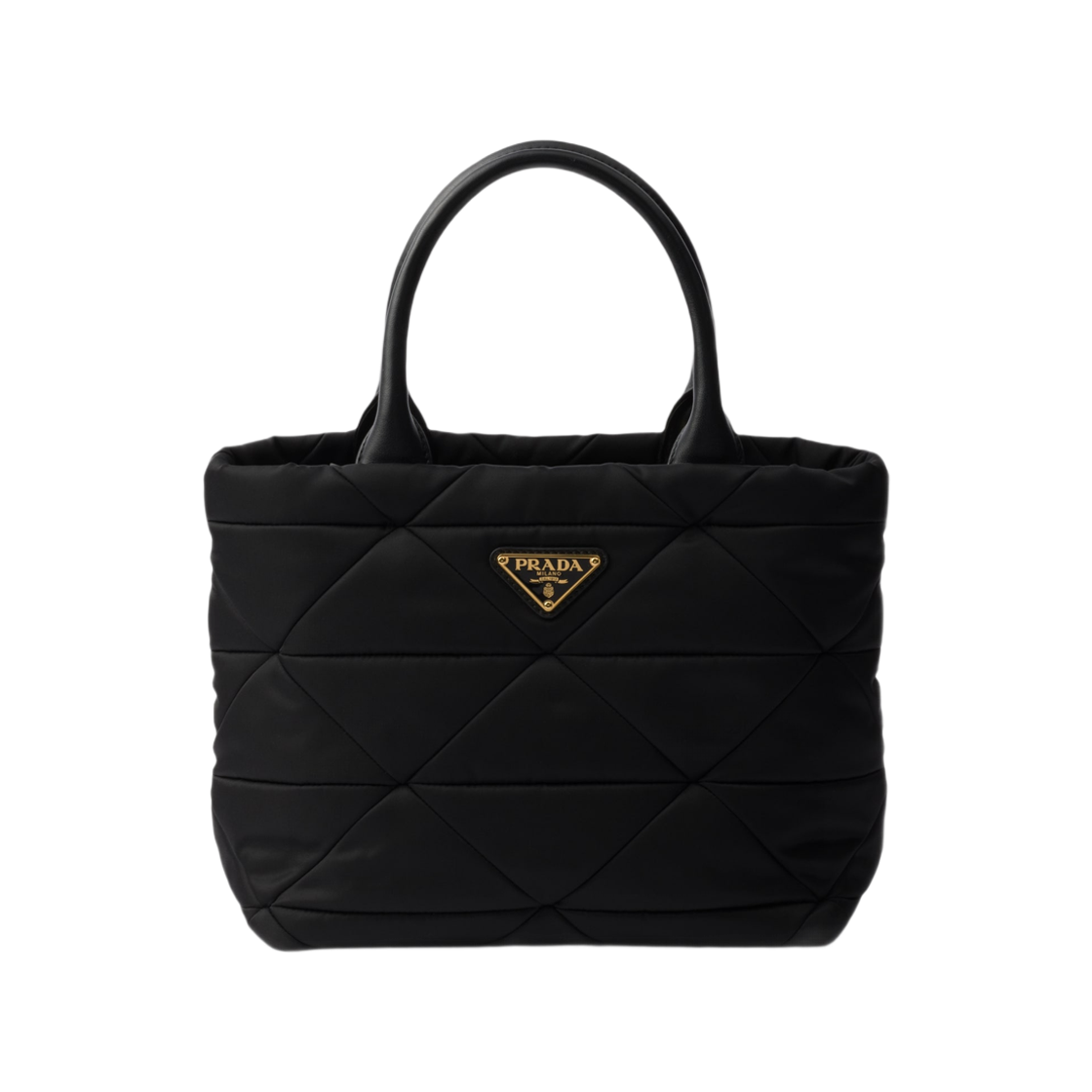프라다 스몰 패딩 리나일론 토트 블랙(Prada Small Padded Re-Nylon Tote Black) - 1