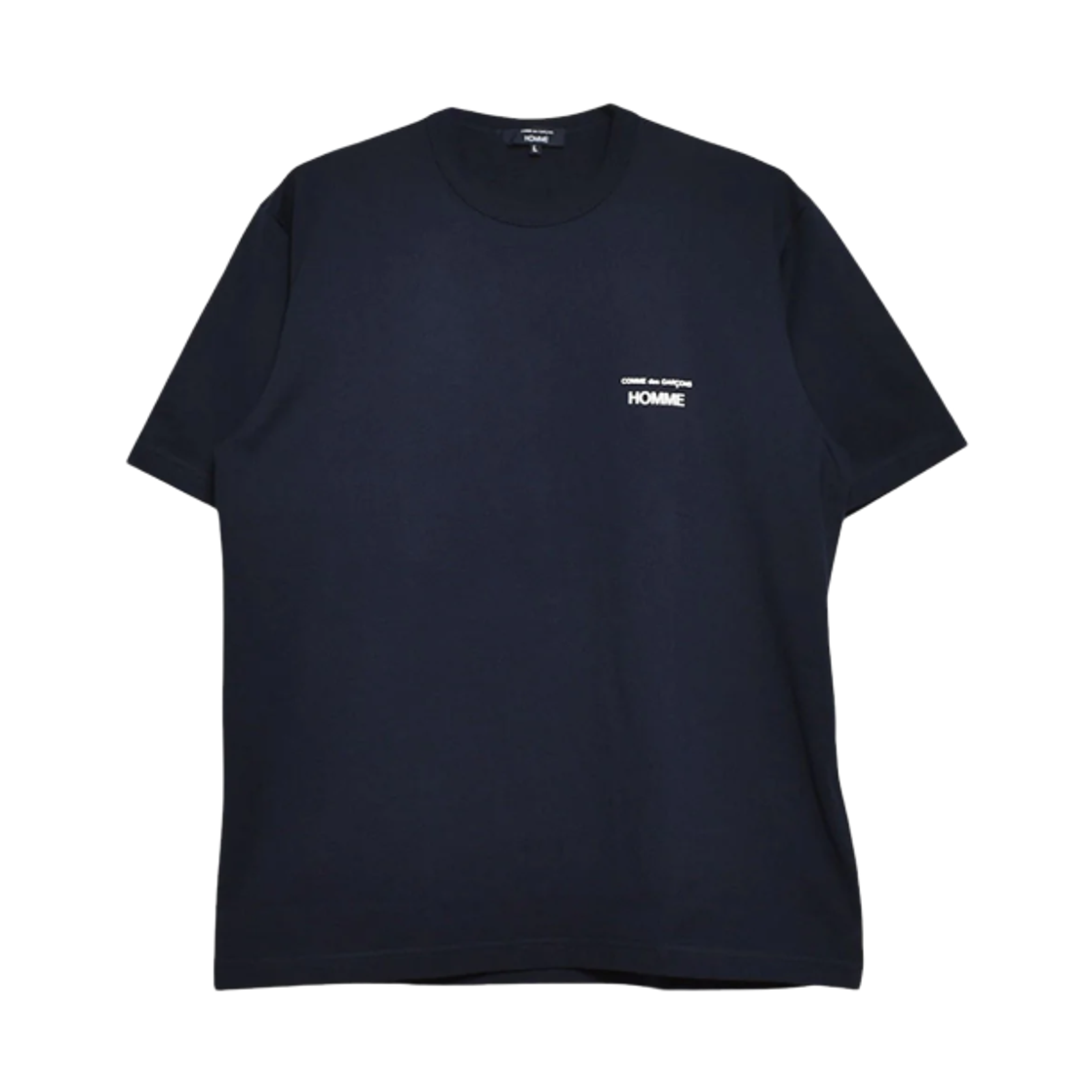 꼼데가르송 옴므 로고 티셔츠 네이비(Comme des Garcons Homme Logo T-Shirt Navy)