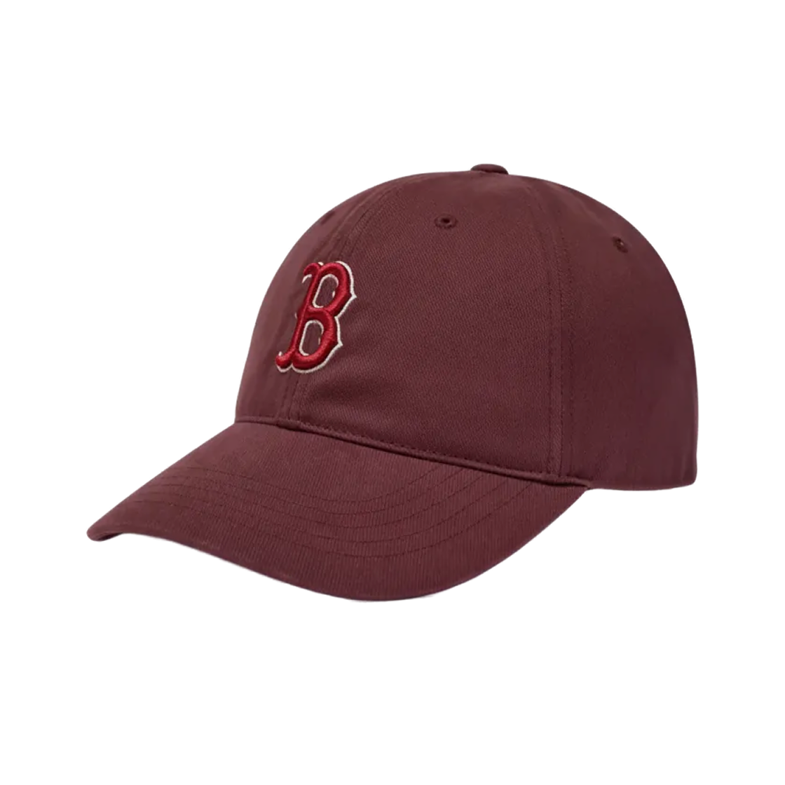 3ACPB135N-43WID MLB Peach Twill Structured Ball Cap Boston Red Sox Wine