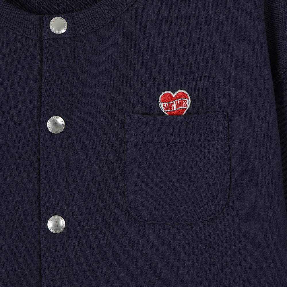 세인트 제임스 봉봉 하트 가디건 네이비(Saint James Bon Bon Heart Cardigan NVY) - 5