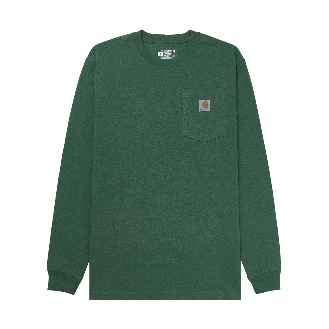 칼하트 루즈핏 헤비웨이트 레귤러 롱슬리브 포켓 티셔츠 노스 우드 헤더(Carhartt Loose Fit Heavyweight Regular Long Sleeve Pocket T-Shirt North Woods Heather)