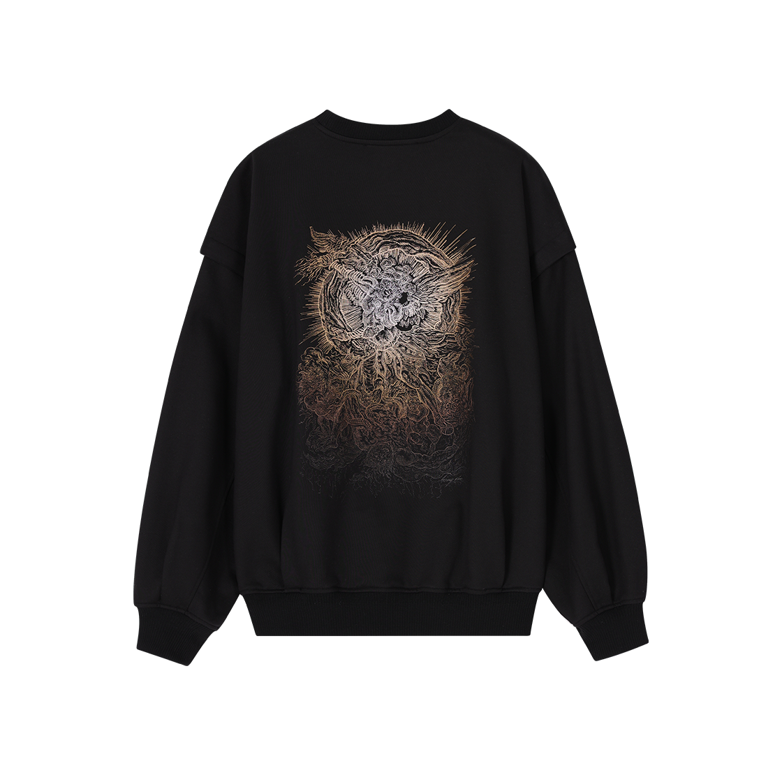SI2TS700BK SONGZIO COLLECTION Archangel Meta Sweatshirt Black