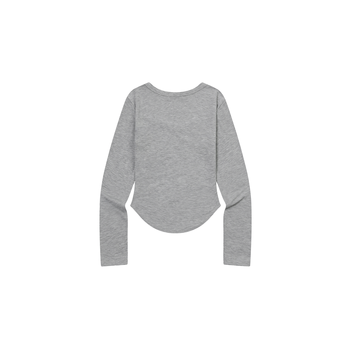 무센트 시에라 호피 하트 유넥 굴림 긴팔 티 (4컬러) 그레이 - 호피 브라운(MUCENT Sierra Leopard Heart U-Neck Log Sleeve T (4Color) Gray - Leopard Brown) - 2