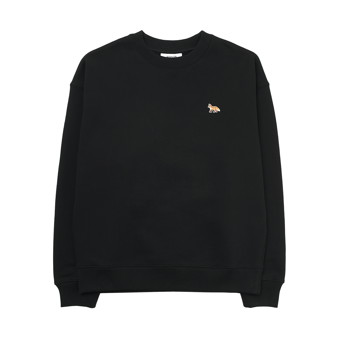 PW00307KM0341-P199 (W) Maison Kitsune Baby Fox Comfort Sweatshirt Black